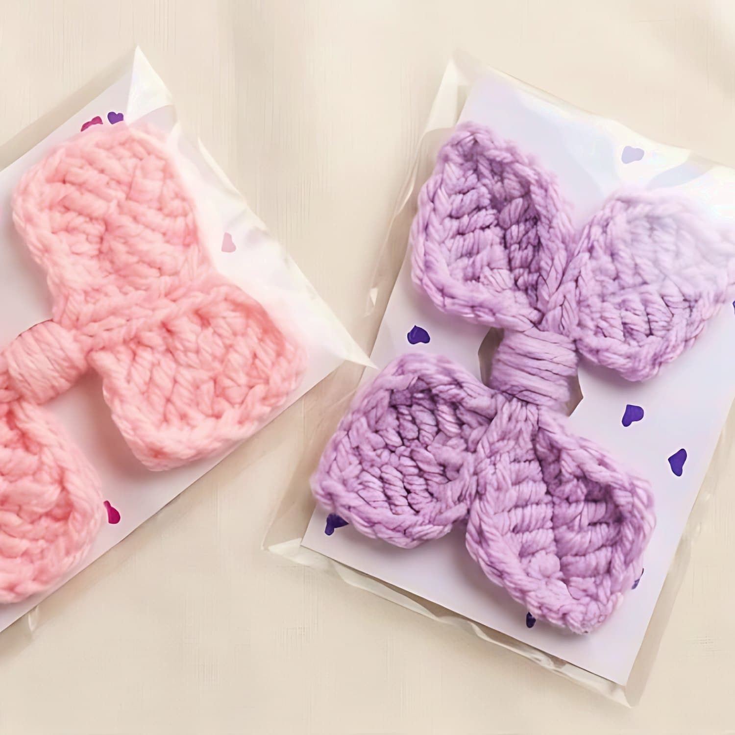 Crochet Bow Pair — photo 2