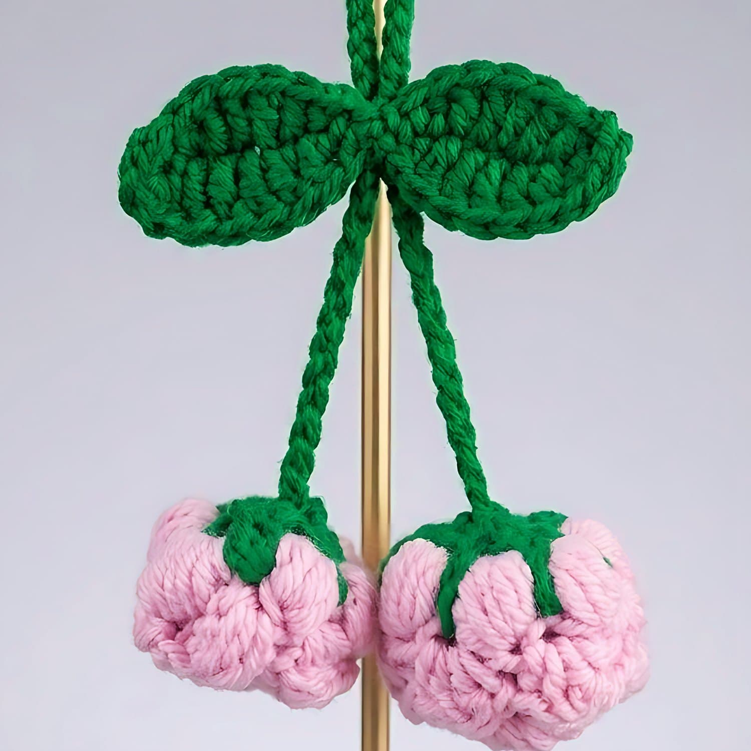 Pink Berry Bag Charm