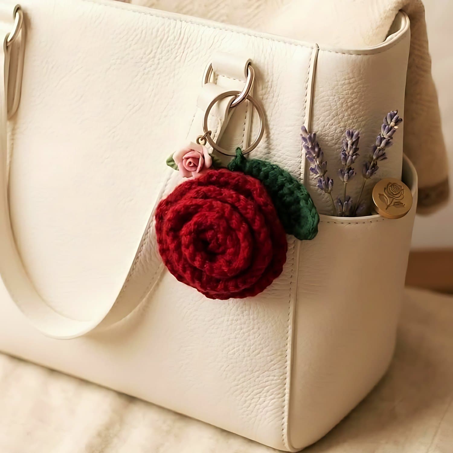 Red Rose Keychain — photo 2