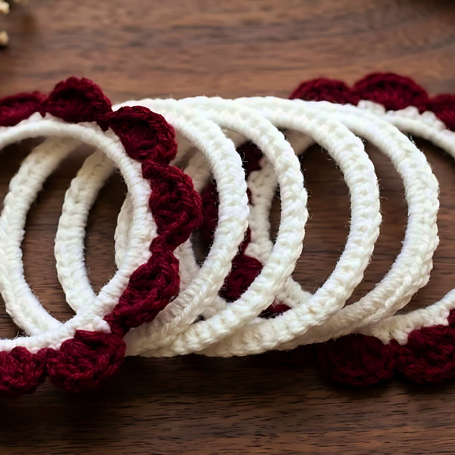 Scalloped Hair Ties