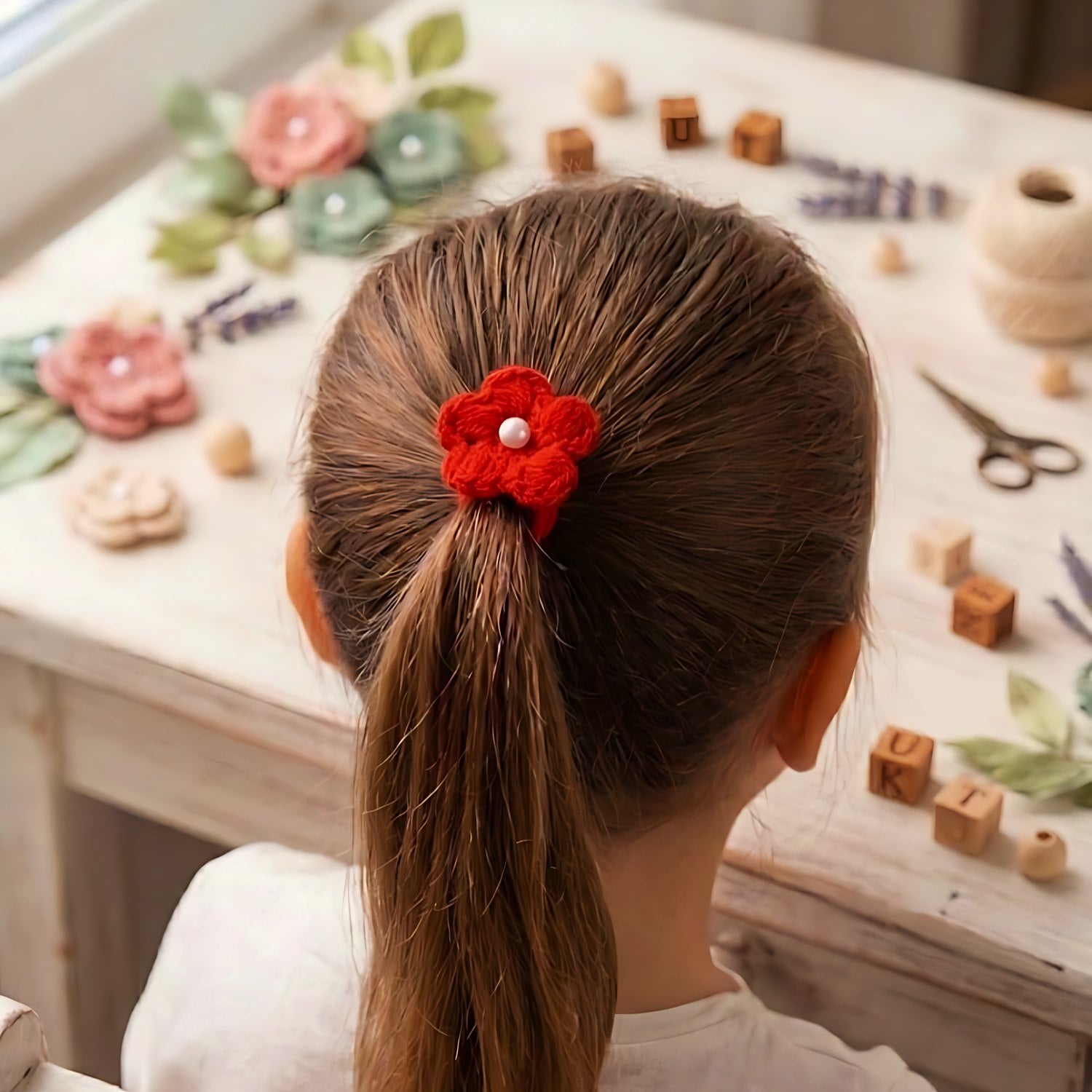 Red Puff Flower — photo 2