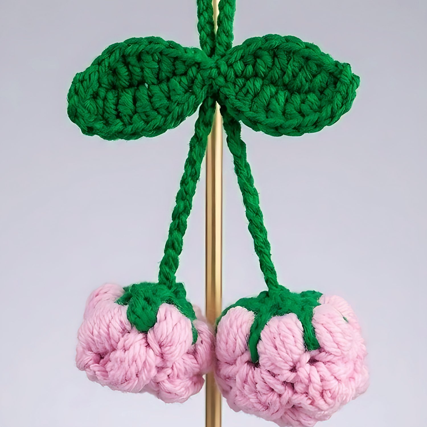 Pink Berry Bag Charm